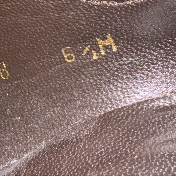 Stuart Weitzman Brogue Platform Ankle Heels Brown 6.5M Leather Made in Spain - Picture 14 of 14